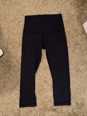 Black Women’s High-Waist Cropped Leggings - Lululemon